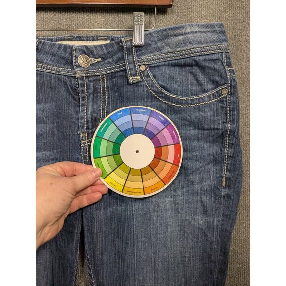 BKE Payton Jeans Womens 32 Long (34x32) Bootcut Stretch Flap Pocket Denim - Picture 2 of 13